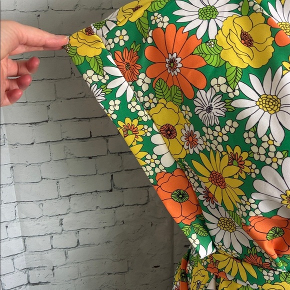 Altar Houseline Francis Wrap Dress Size 5X Vintage Retro 60’s 70’s Plus Artisan - Picture 5 of 16